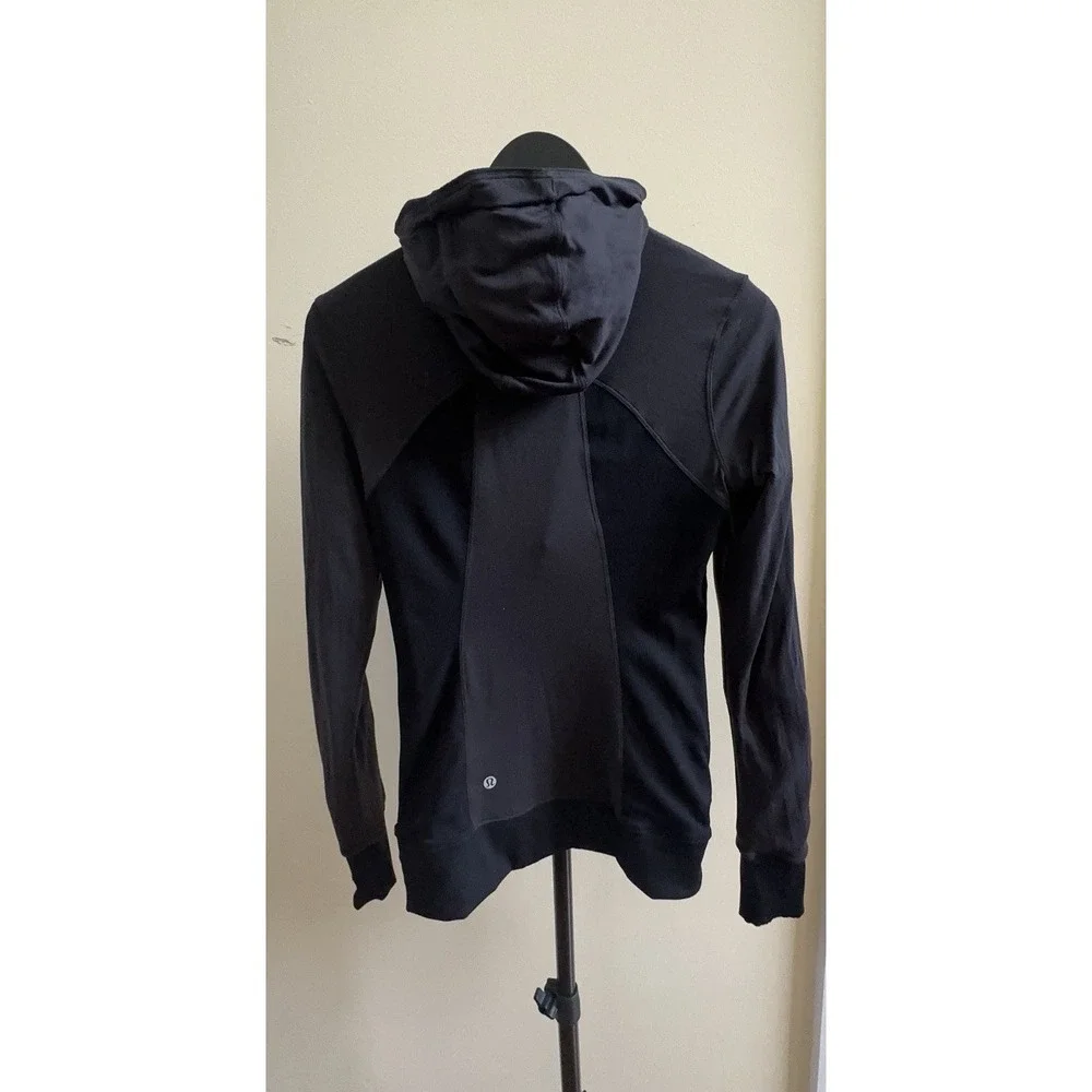Lululemon Dance Studio Jacket III Reversible Heathered Black Size 6